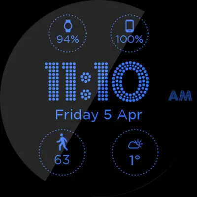 Dot Face HD Watch Face android App screenshot 0