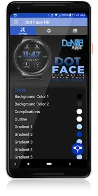 Dot Face HD Watch Face android App screenshot 11