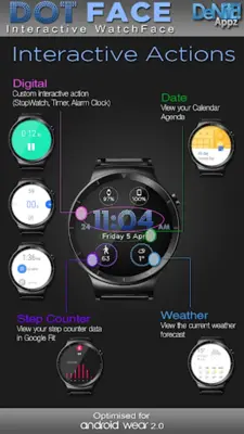 Dot Face HD Watch Face android App screenshot 13