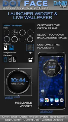 Dot Face HD Watch Face android App screenshot 14