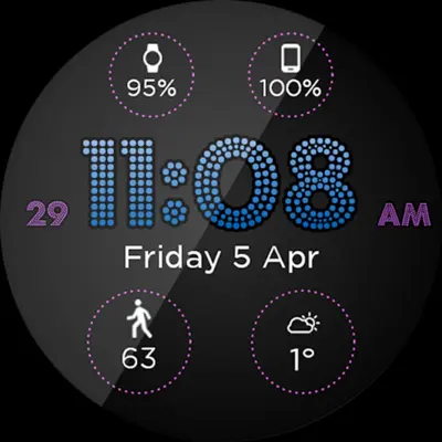 Dot Face HD Watch Face android App screenshot 4